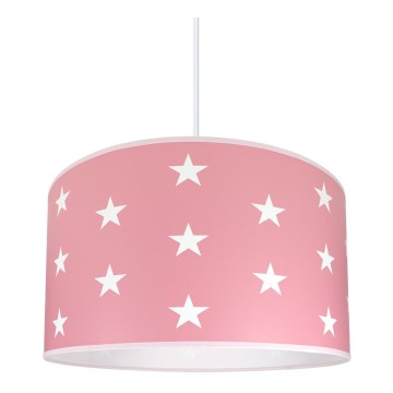 Детская люстра STARS PINK 1xE27/60W/230V