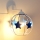 Детская настенная лампа STARS 1xE27/15W/230V синий/белый