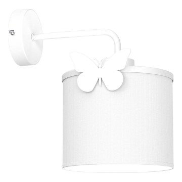 Детская настенная лампа SWEET 1xE27/15W/230V белый/бабочка