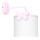 Детская настенная лампа SWEET 1xE27/15W/230V белый/розовый/бабочка