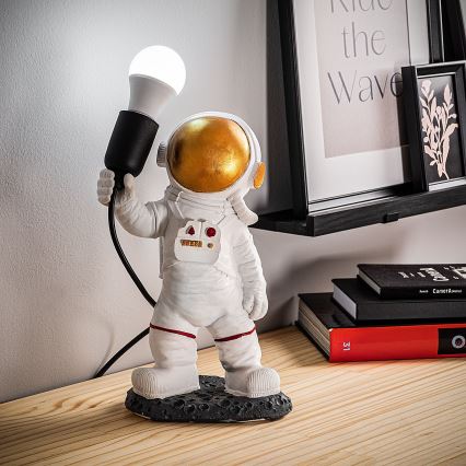 Детская настольная лампа ASTRONAUT 1xE27/40W/230V медная/белая