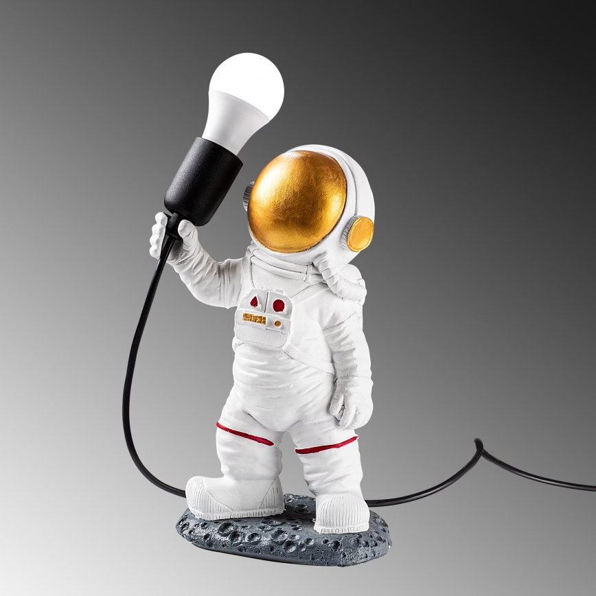 Детская настольная лампа ASTRONAUT 1xE27/40W/230V медная/белая