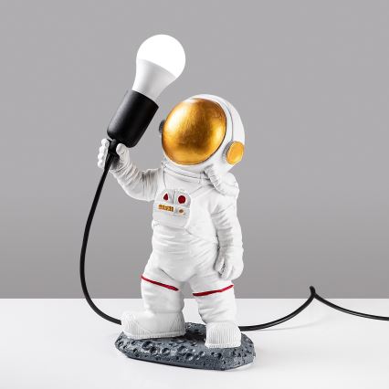 Детская настольная лампа ASTRONAUT 1xE27/40W/230V медная/белая