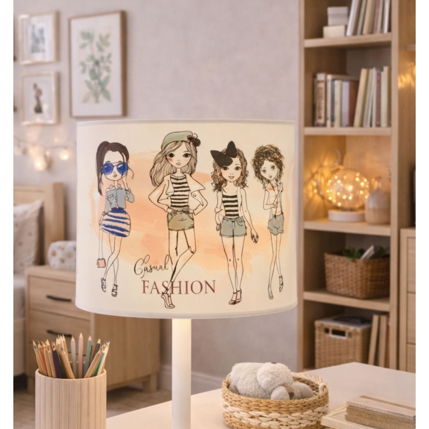 Детская настольная лампа GIRLS VIBES, 1xE27/60W/230V, диаметр 18 см, для девочек