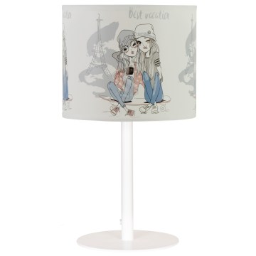 Детская настольная лампа GIRLS VIBES 1xE27/60W/230V диаметр 18 см Paris