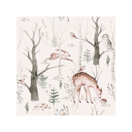 Детская настольная лампа KIDS ROOM 1xE27/60W/230V, диаметр 18 см, с рисунком животных