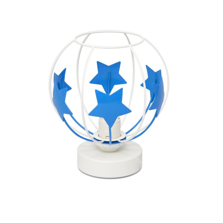 Детская настольная лампа STARS 1xE27/15W/230V синий/белый