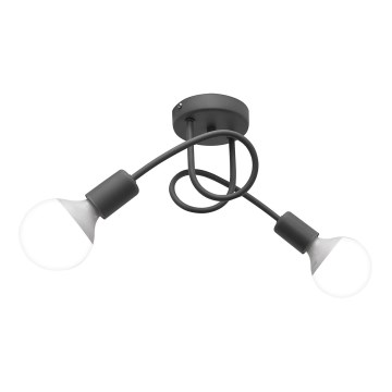 Детская накладная люстра OXFORD 2xE27/15W/230V серая