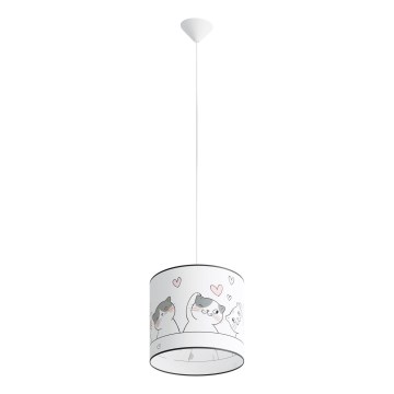 Детская подвесная люстра CAT 1xE27/15W/230V диаметр 30 см кот
