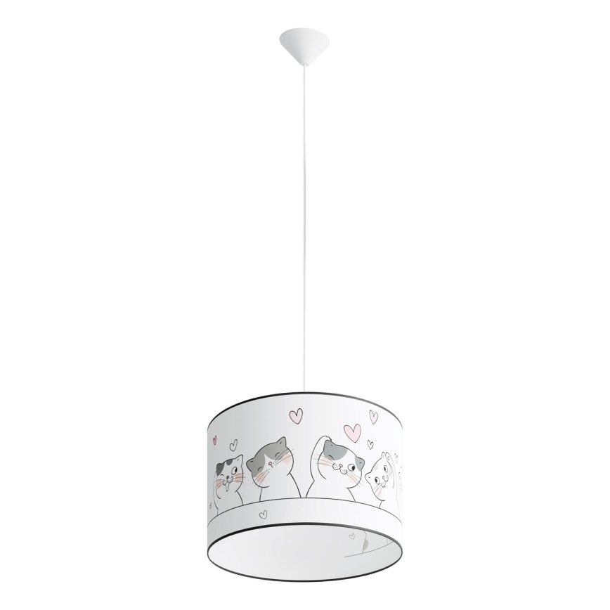 Детская подвесная люстра CAT 1xE27/15W/230V диаметр 40 см кот