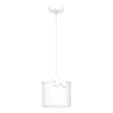 Детская подвесная люстра SWEET 1xE27/15W/230V белый/бабочка