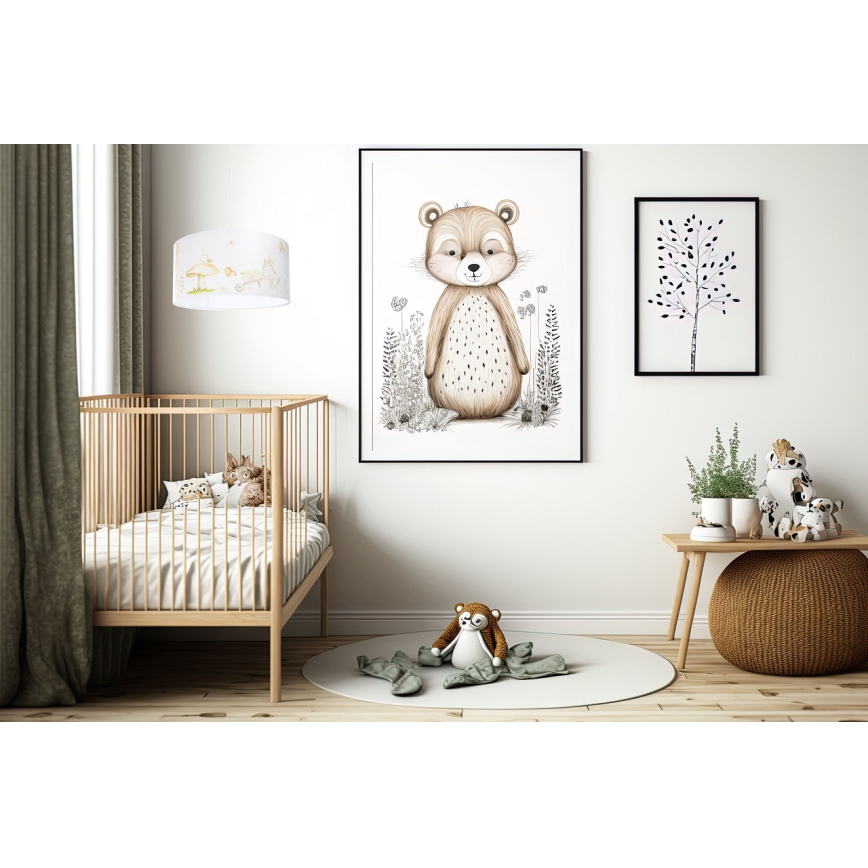 Детская подвесная люстра SWEET DREAMS 1xE27/60W/230V диаметр 30 см