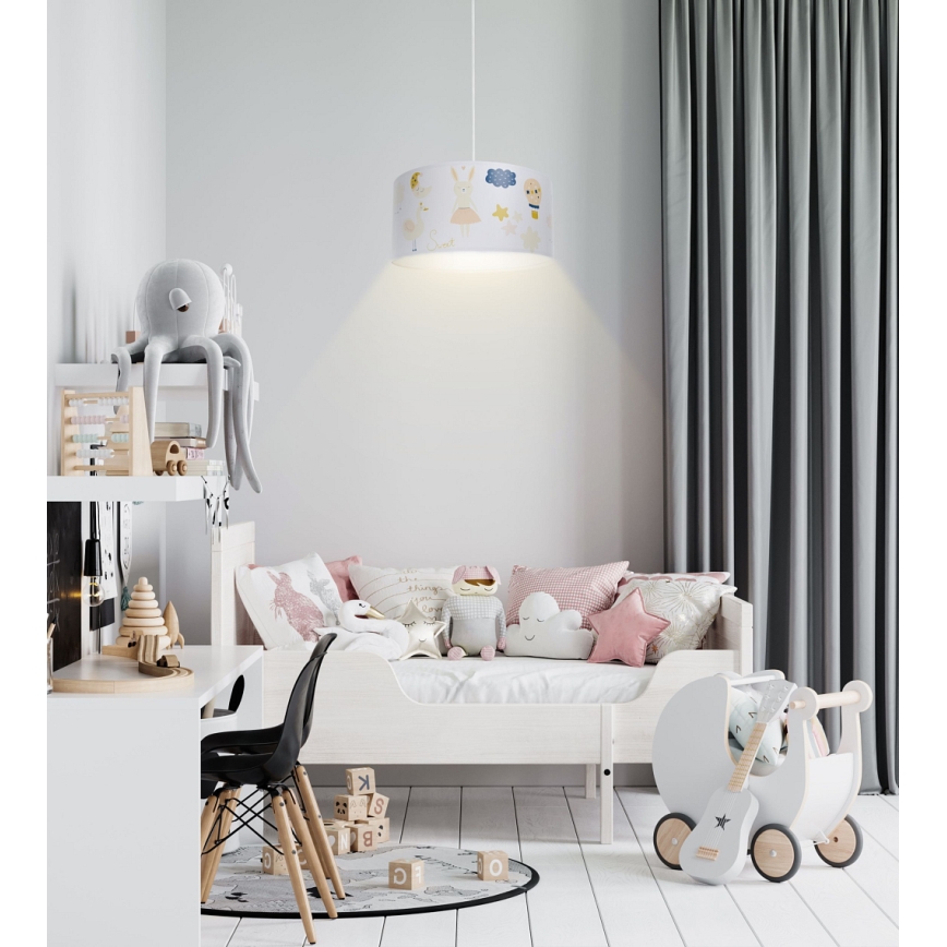 Детская подвесная люстра SWEET DREAMS 1xE27/60W/230V диаметр 30 см