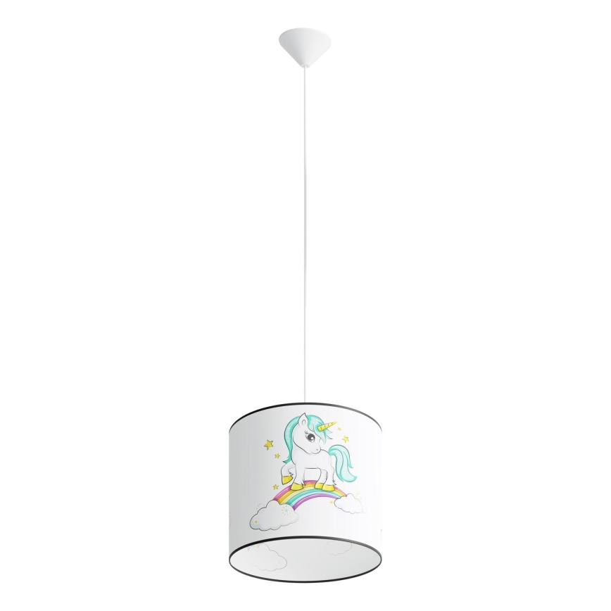Детская подвесная люстра UNICORN 1xE27/15W/230V диаметр 30 см единорог
