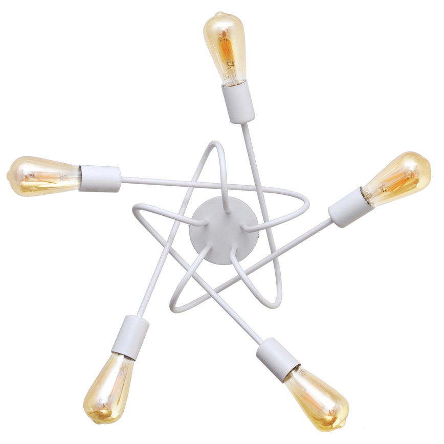 Детская накладная люстра OXFORD 5xE27/15W/230V белая