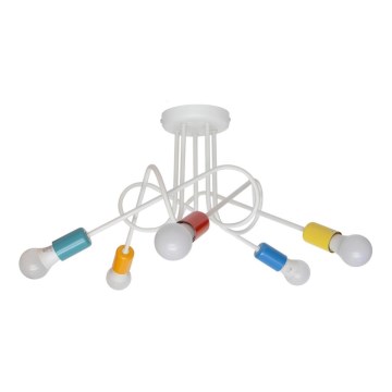 Детская припотолочная люстра OXFORD 5xE27/15W/230V