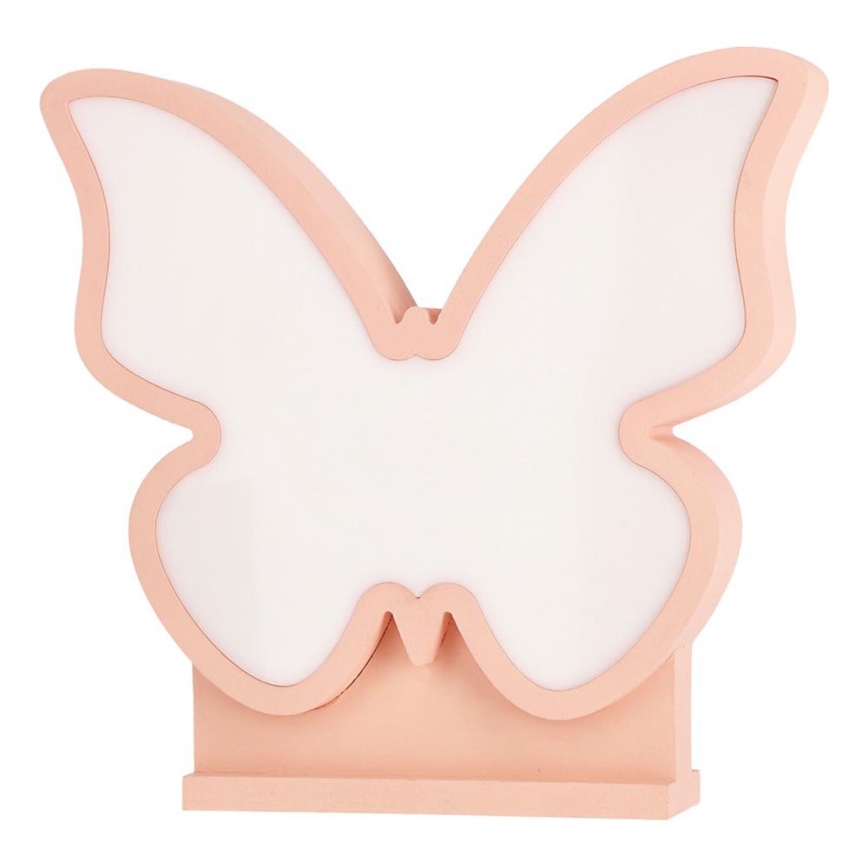Детская светодиодная настольная лампа BUTTERFLY, 14 Вт, 230 В, розовая