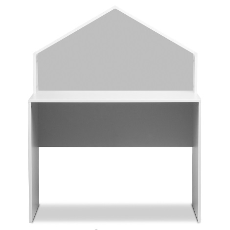 Детский письменный стол MIRUM 126x100 см белый/серый