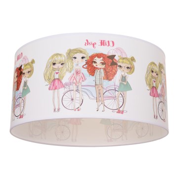 Детский потолочный светильник GIRLS VIBES 1xE27/60W/230V, диаметр 40 см, для девочек