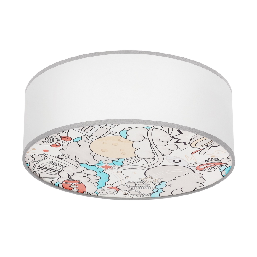 Детский потолочный светильник KIDDY 2xE27/40W/230V белый/бежевый