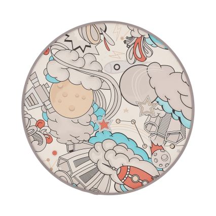 Детский потолочный светильник KIDDY 2xE27/40W/230V белый/бежевый