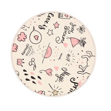 Детский потолочный светильник KIDDY 2xE27/40W/230V бежевый/розовый