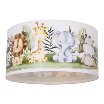 Детский потолочный светильник KIDS ROOM 1xE27/60W/230V, диаметр 40 см, джунгли
