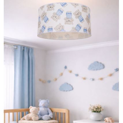 Детский потолочный светильник KIDS ROOM 1xE27/60W/230V Ø 40 см, в виде медвежонка