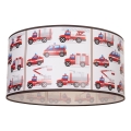 Детский потолочный светильник KIDS ROOM 1xE27/60W/230V Ø 40 см «Пожарные»