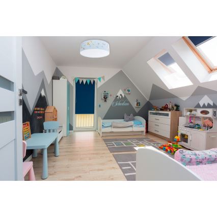 Детский потолочный светильник SWEET DREAMS 2xE27/60W/230V диаметр 40 см