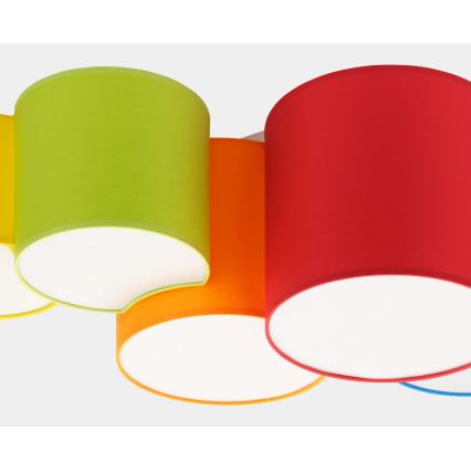 Детский потолочный светильник MONA KIDS 5xE27/15W/230V