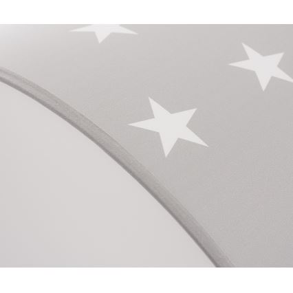 Детский потолочный светильник STARS GREY 2xE27/60W/230V серый
