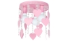 Детский потолочный светильник ELZA hearts 3xE27/60W/230V розовый