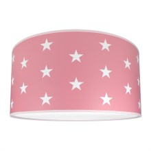 Детский потолочный светильник STARS PINK 2xE27/60W/230V розовый