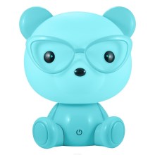 Детский светодиодный диммируемый ночник «Медведь» LED/2,5W синий