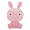 Детский светодиодный диммируемый ночник «Кролик» LED/2,5W розовый