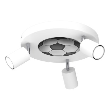 Детский точечный светильник FUN 3xGU10/8W/230V белый/шарик