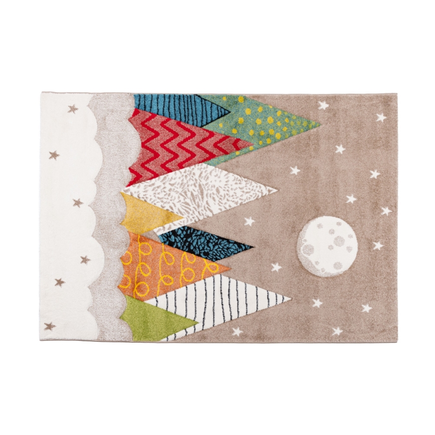 Детский ковёр BOND KIDS 80x150 см, 2100 г/м², яркое многоцветное оформление
