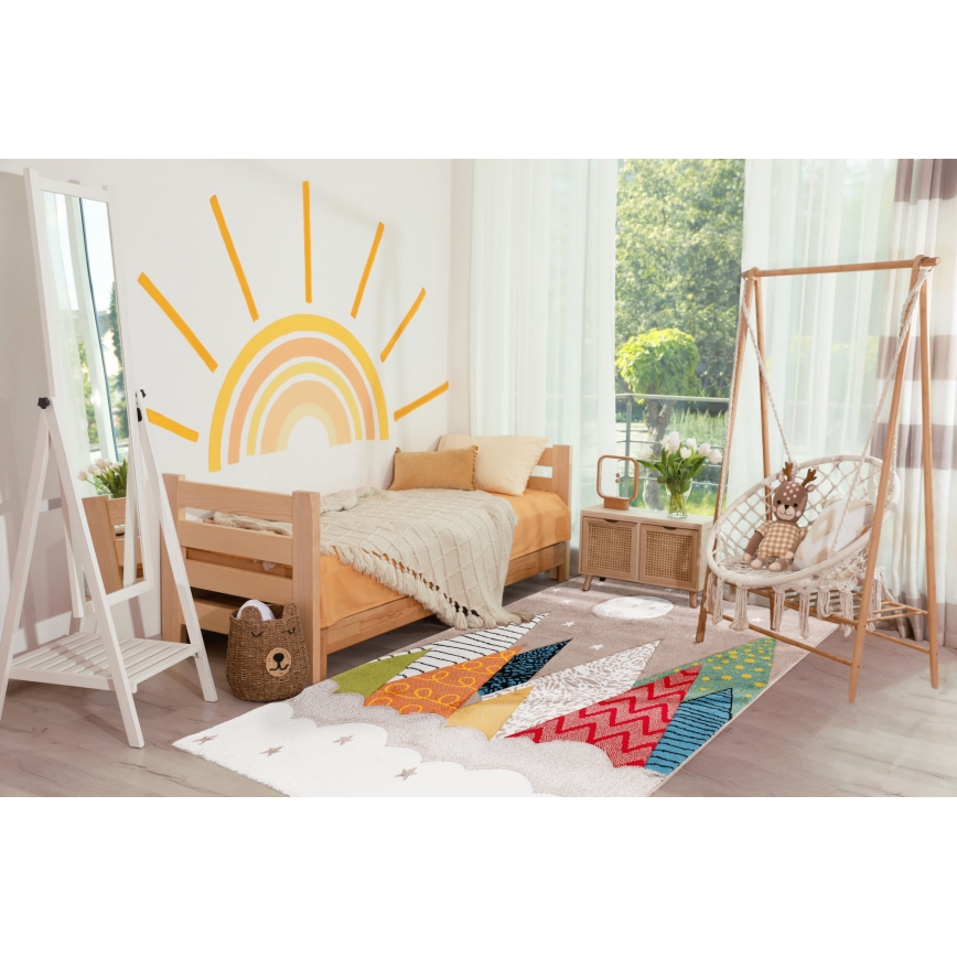 Детский ковёр BOND KIDS 80x150 см, 2100 г/м², яркое многоцветное оформление