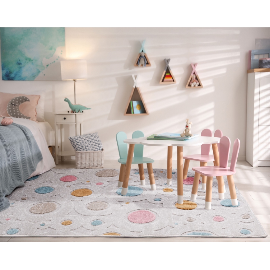 Детский ковер PIAR 160x230 см разноцветный/в горошек