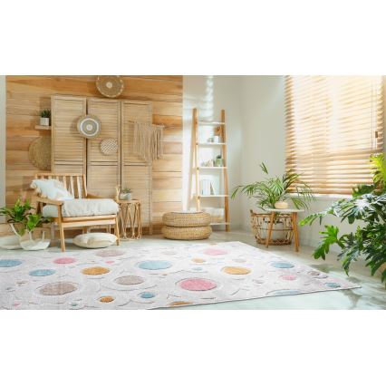Детский ковер PIAR 160x230 см разноцветный/в горошек