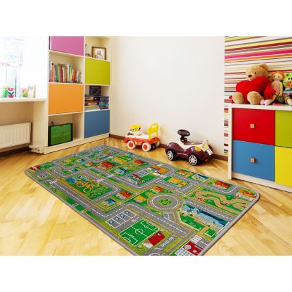 Детский ковёр PLAYTOWN 120x170 см разноцветный/городской