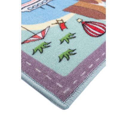 Детский ковёр STELLA STREETS 100x150 cm бирюзовый/город