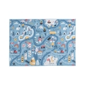 Детский ковёр STELLA STREETS 100x150 см синий/город