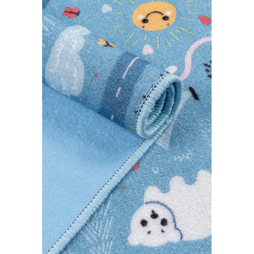 Детский ковёр STELLA STREETS 100x150 см синий/город