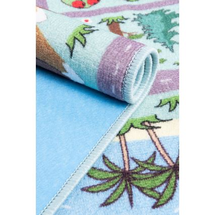 Детский ковёр STELLA STREETS 120x170 см бирюзовый/город