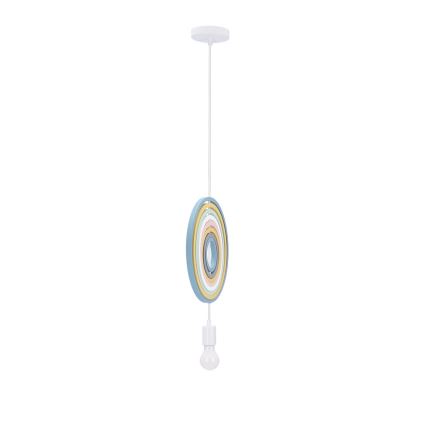 Детския полилей HOOPS 1xE27/20W/230V 27 см цветен