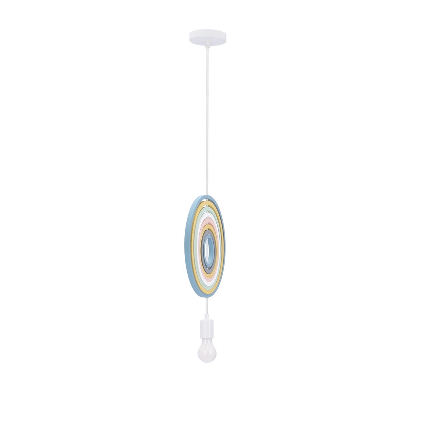 Детския полилей HOOPS 1xE27/20W/230V 27 см цветен