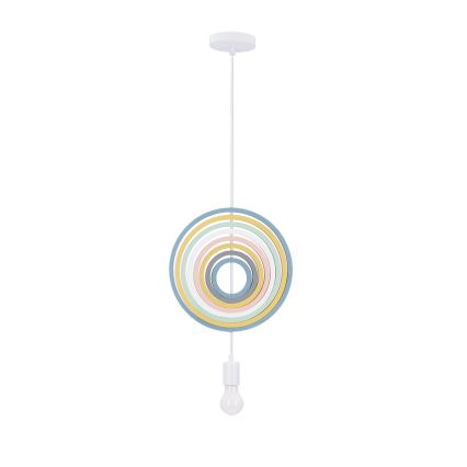 Детския полилей HOOPS 1xE27/20W/230V 27 см цветен