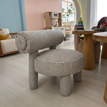 Детское кресло MAVI бежевое/чёрное